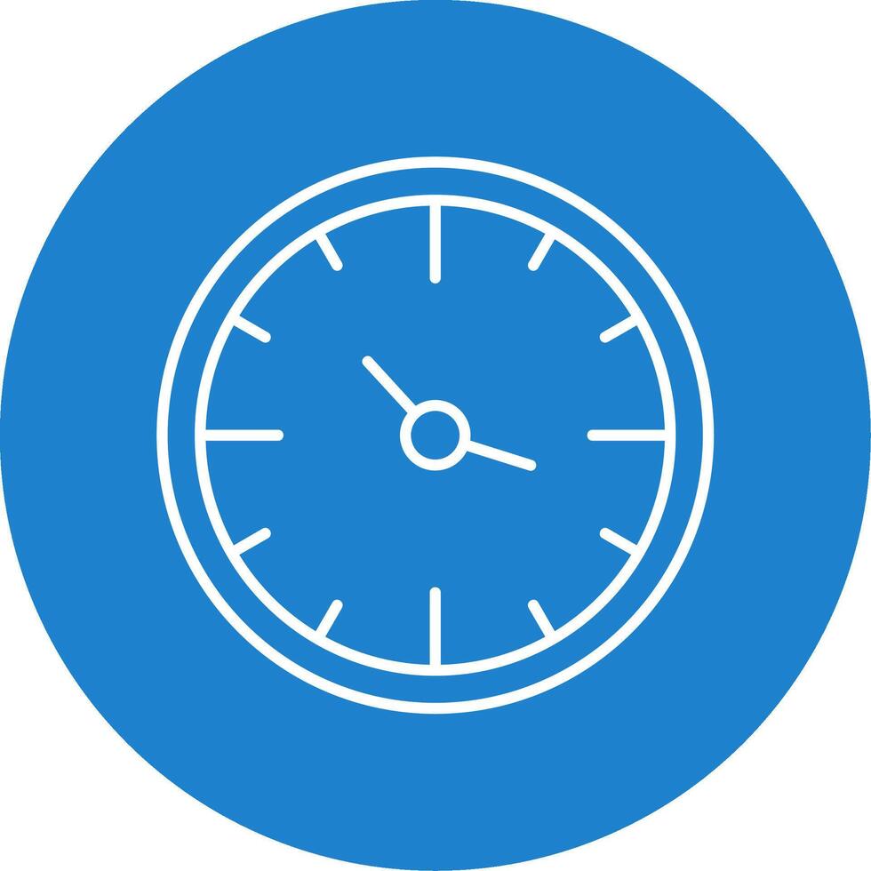 Clock Line Circle color Icon vector