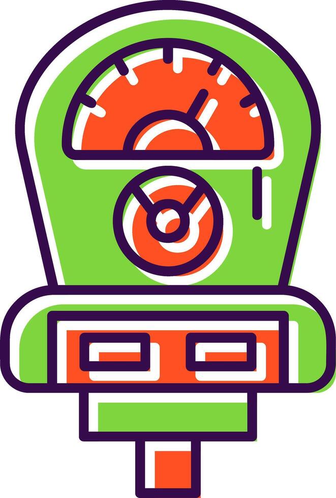 Meter Filled Icon vector
