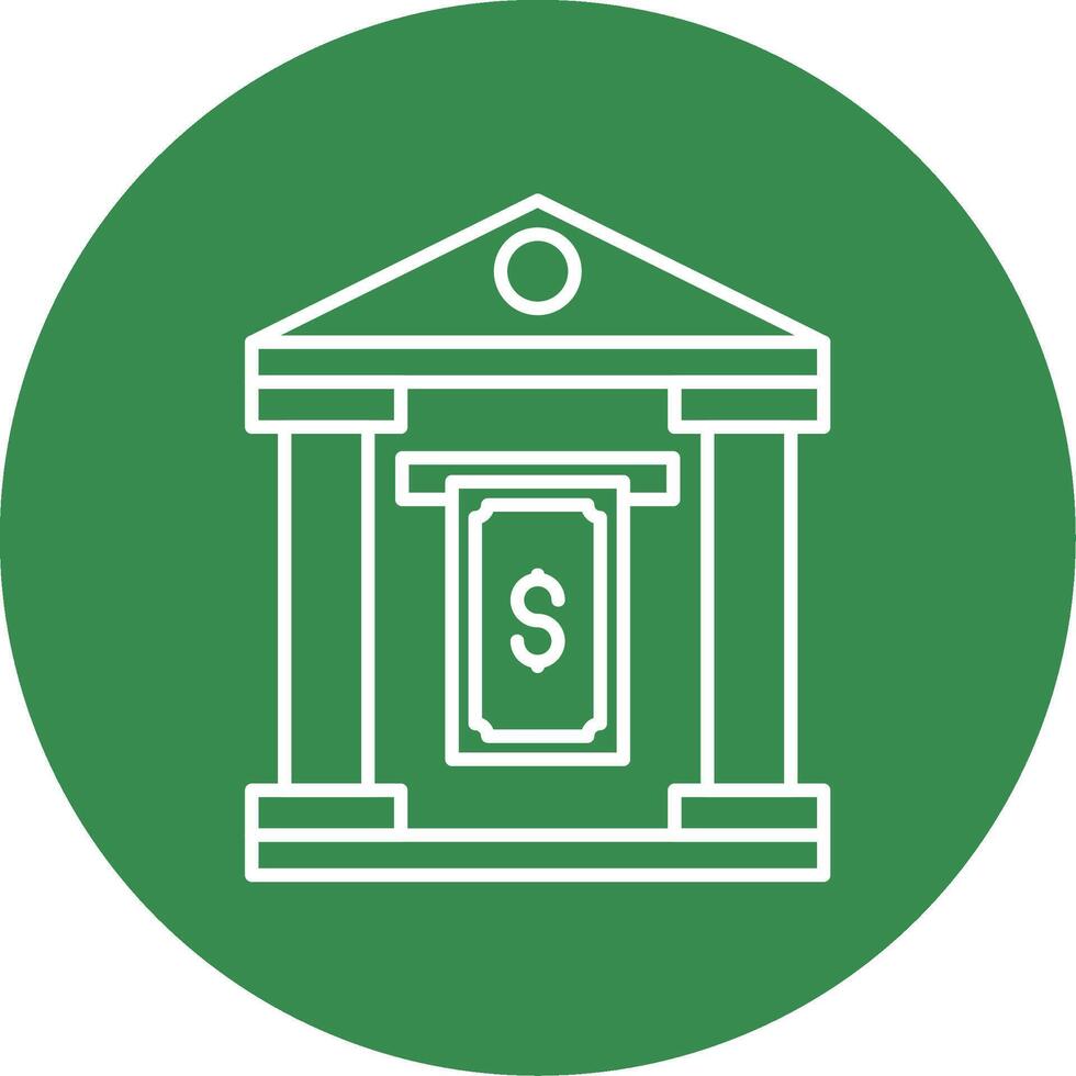 Cash Withdraw Line Circle color Icon vector