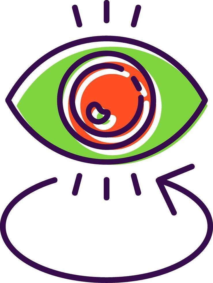 Eye Filled Icon vector