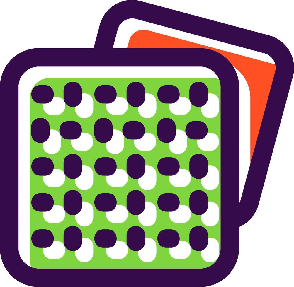 Pattern Filled Icon vector