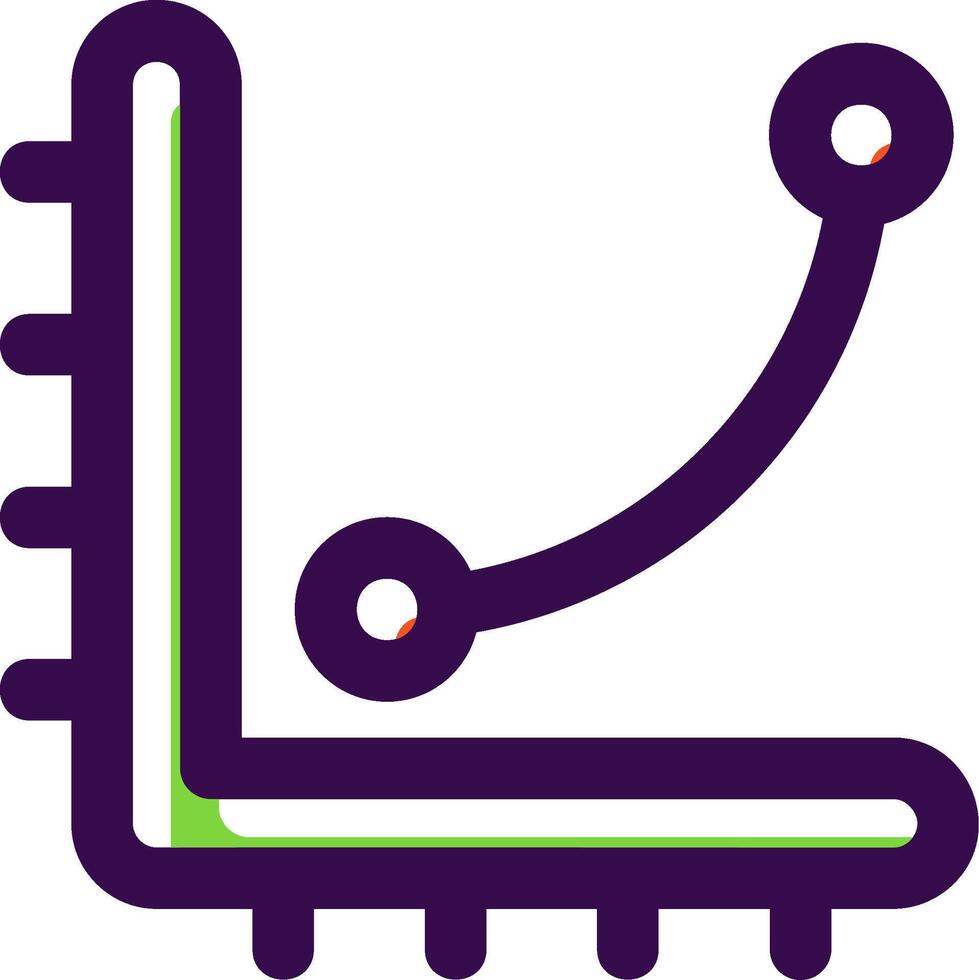 Curves levels graph Filled Icon vector