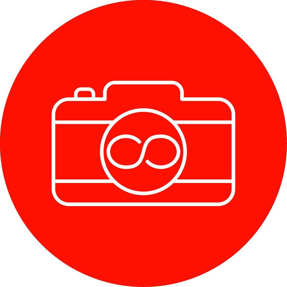 Infinity Line Circle color Icon vector