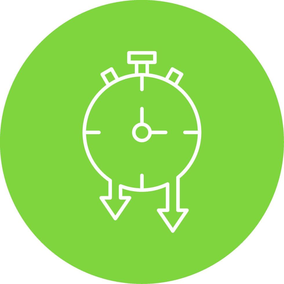 Timer Line Circle color Icon vector
