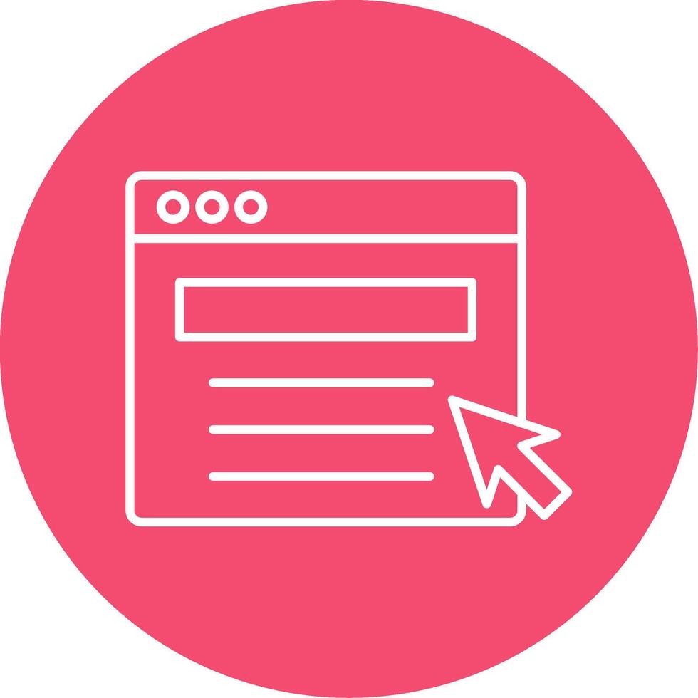 Web Portal Line Circle color Icon vector