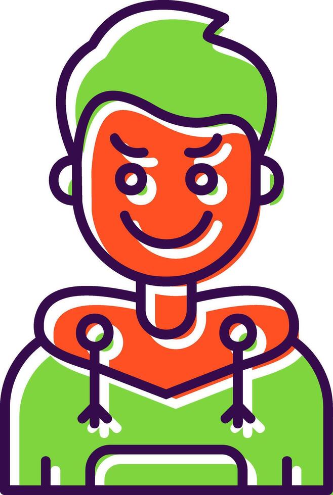 Envy Filled Icon vector