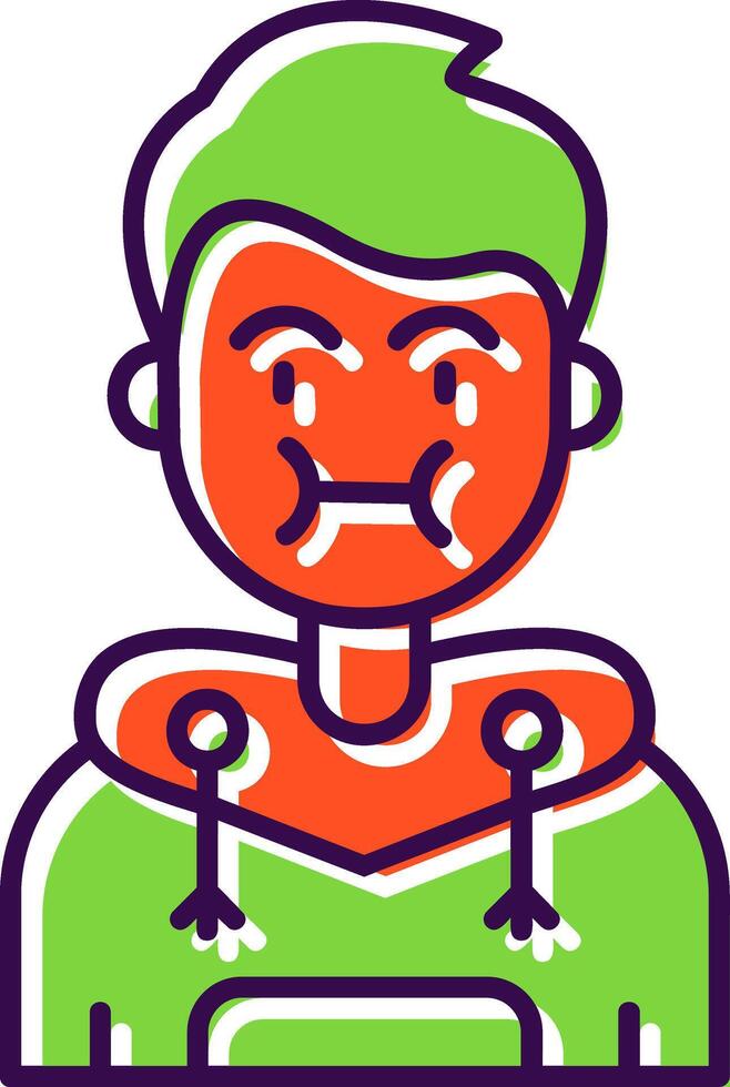 Sickness Filled Icon vector