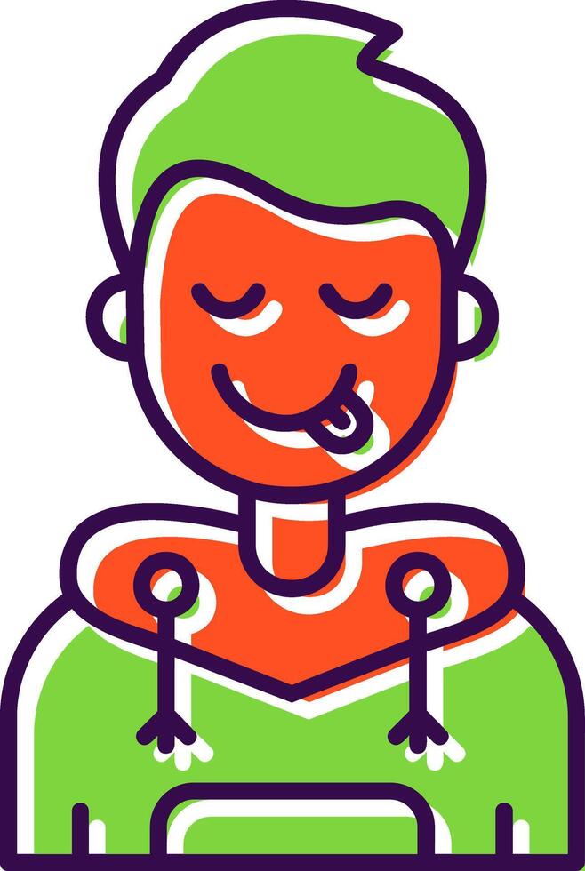 Tongue Filled Icon vector