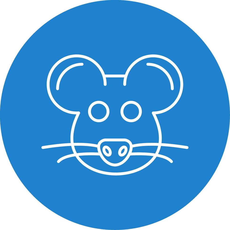 Mouse Line Circle color Icon vector