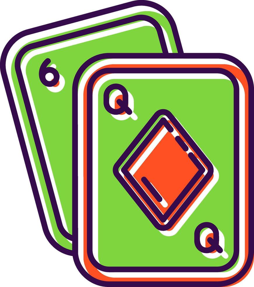 Poker Filled Icon vector