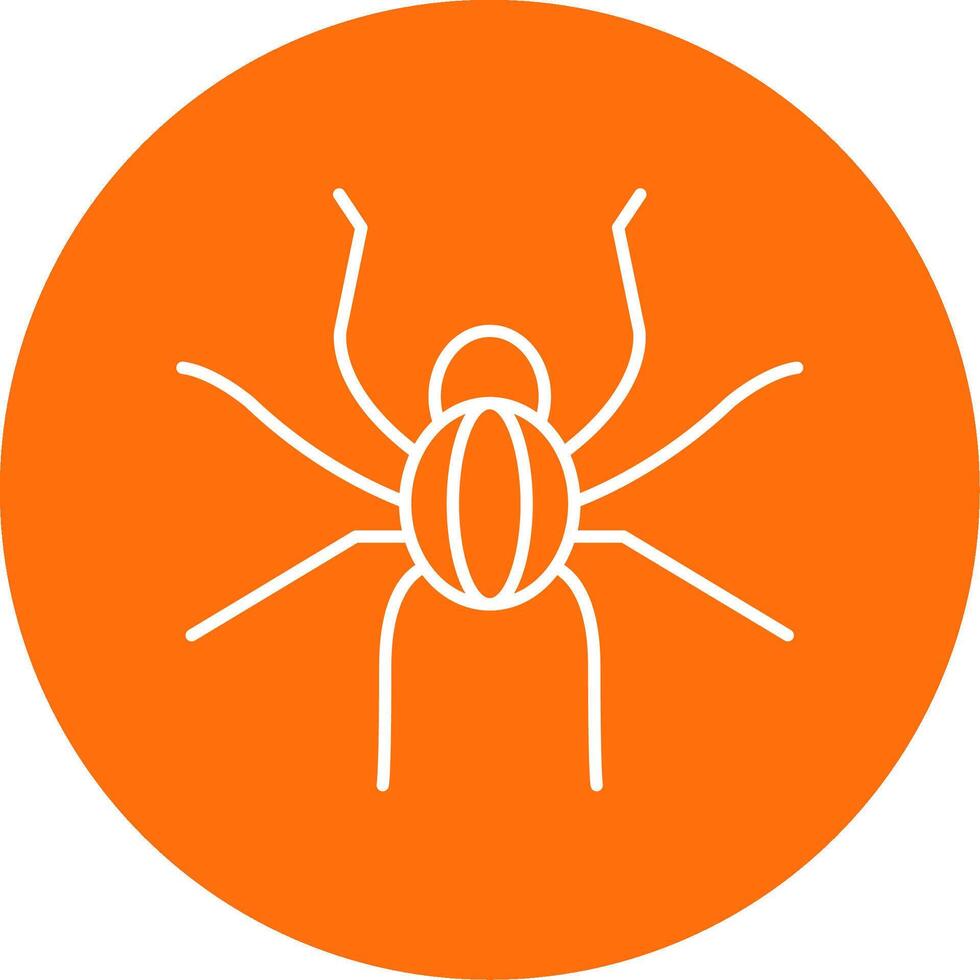 Spider Line Circle color Icon vector