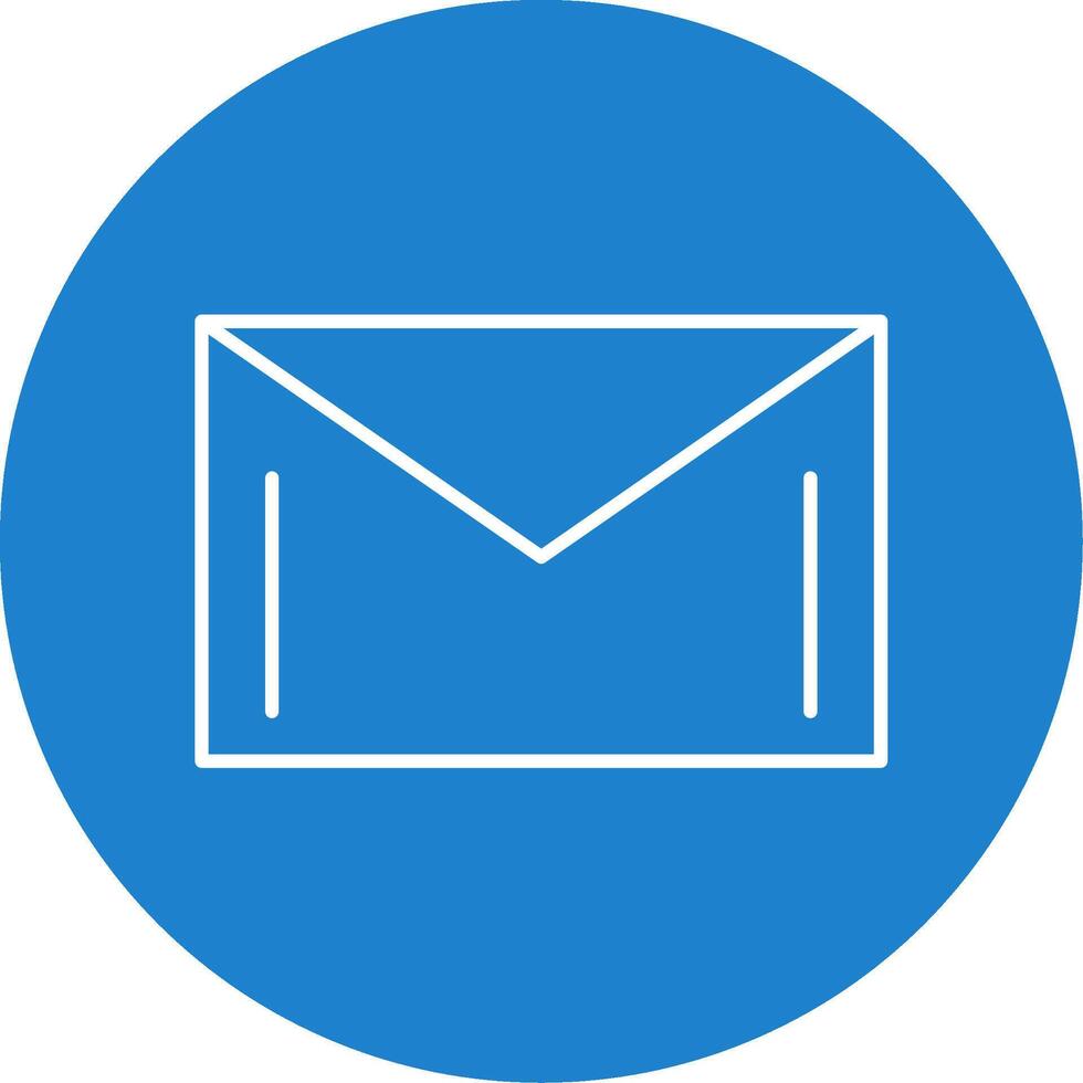 Mail Line Circle color Icon vector