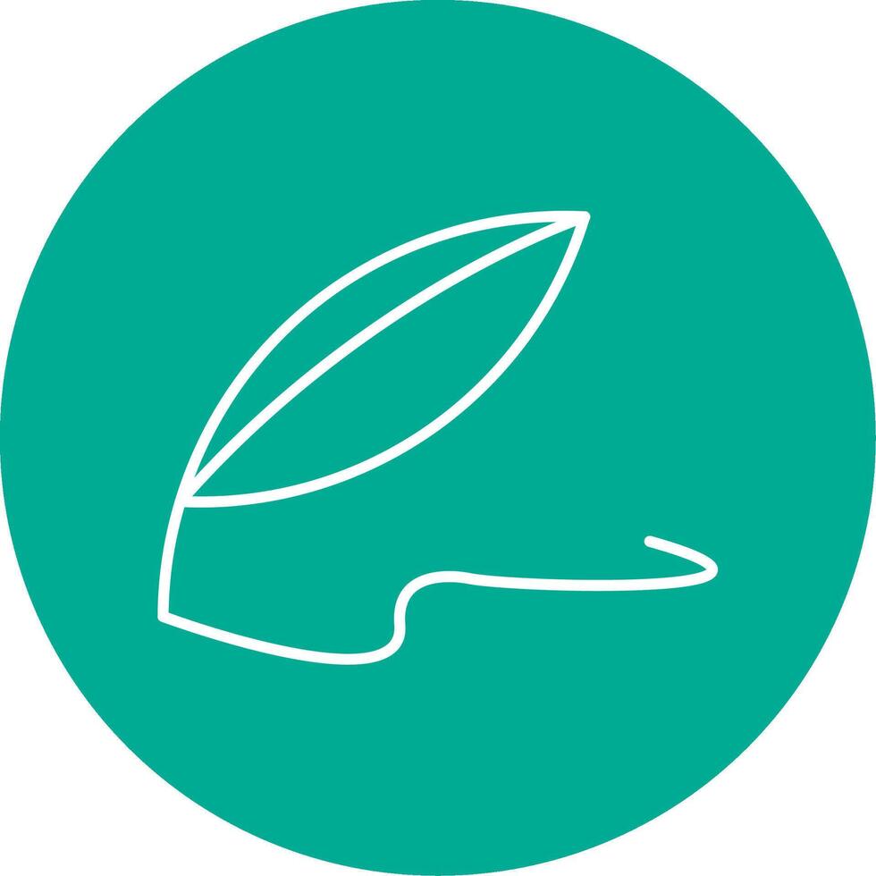 Quill Line Circle color Icon vector