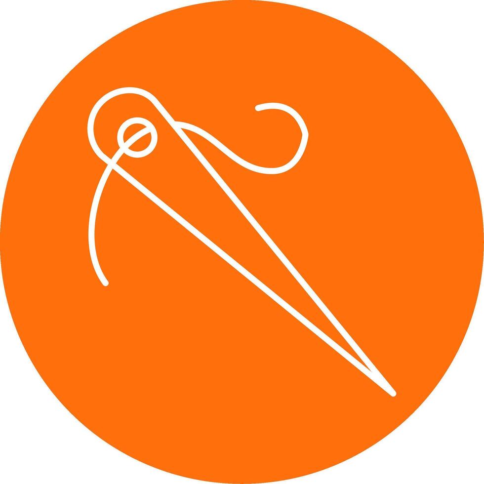 Needle Line Circle color Icon vector