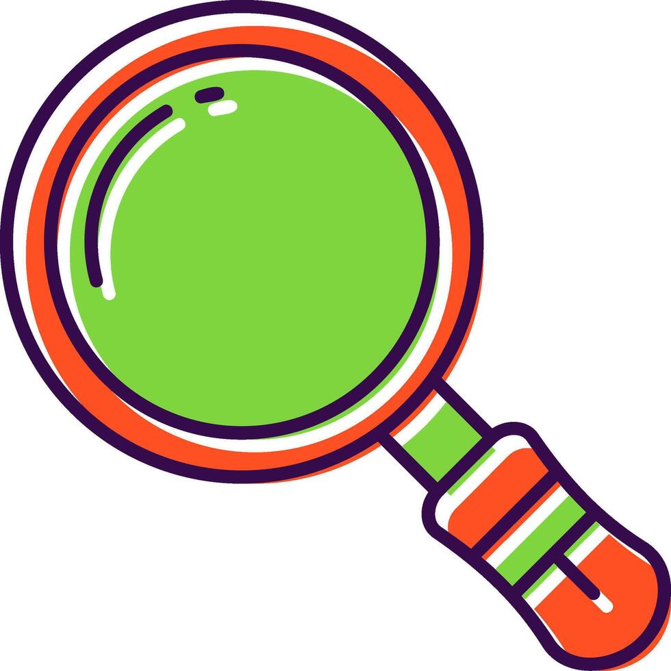 Search Filled Icon vector