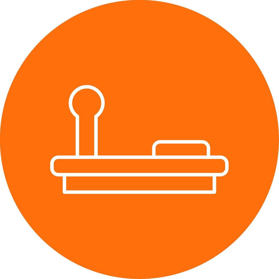 Joystick Line Circle color Icon vector