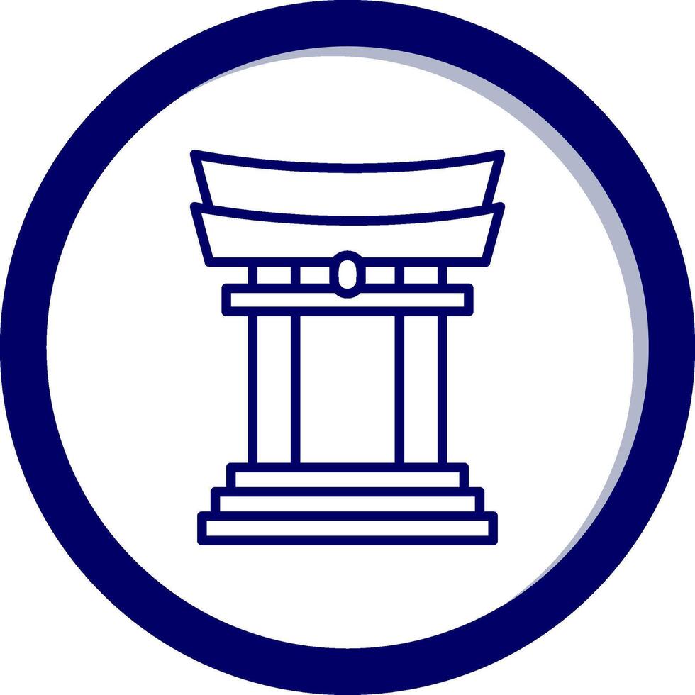 Torii Gate Vector Icon