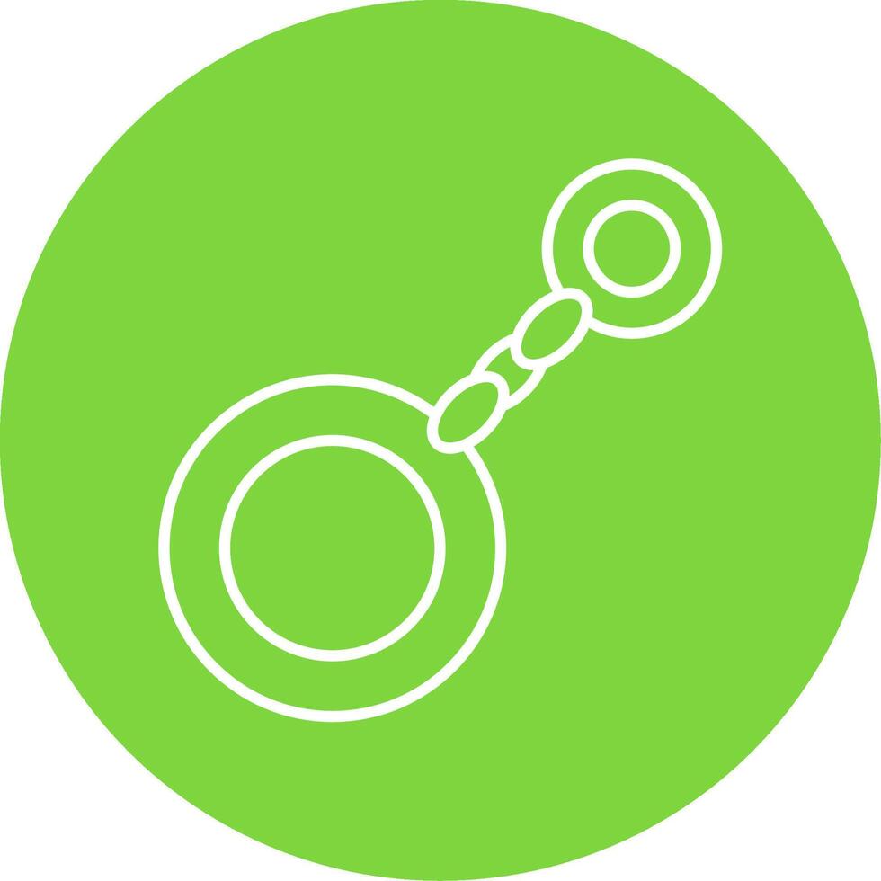 Key Chain Line Circle color Icon vector