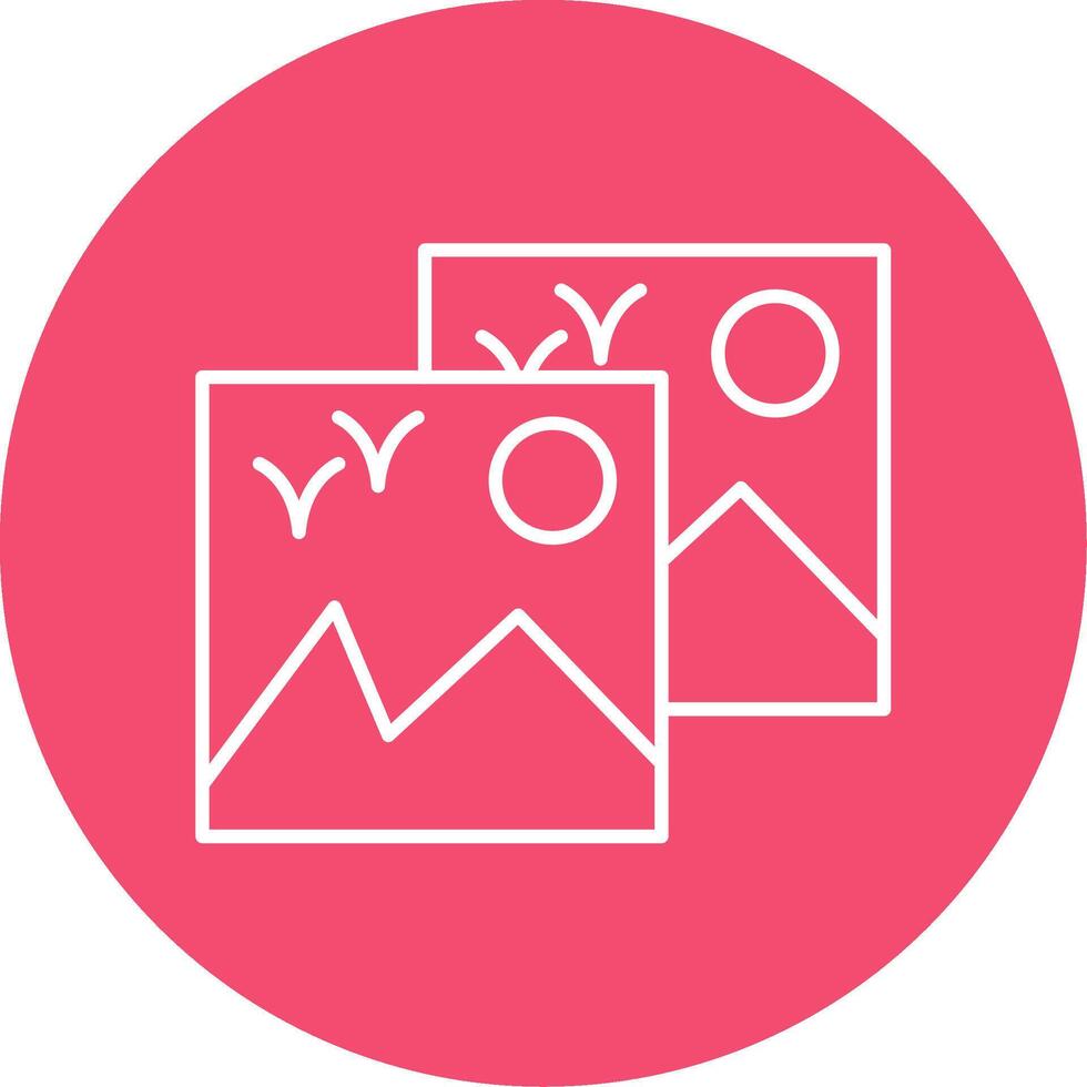 Images Line Circle color Icon vector