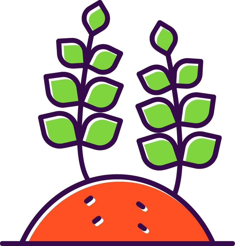 Wheat Filled Icon vector