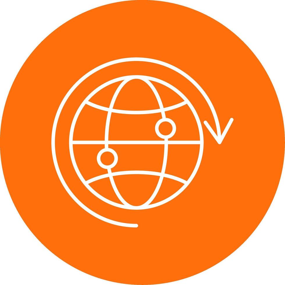 Internet Line Circle color Icon vector