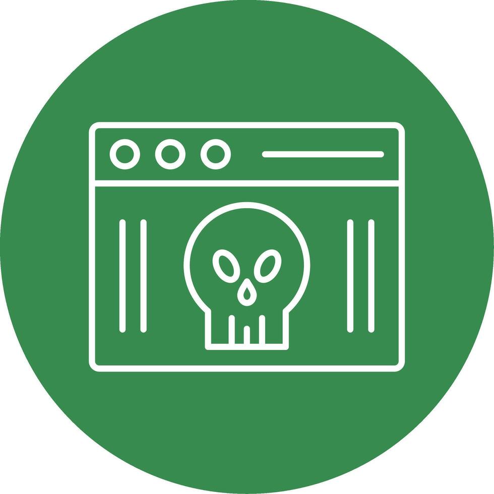 Webpage Line Circle color Icon vector