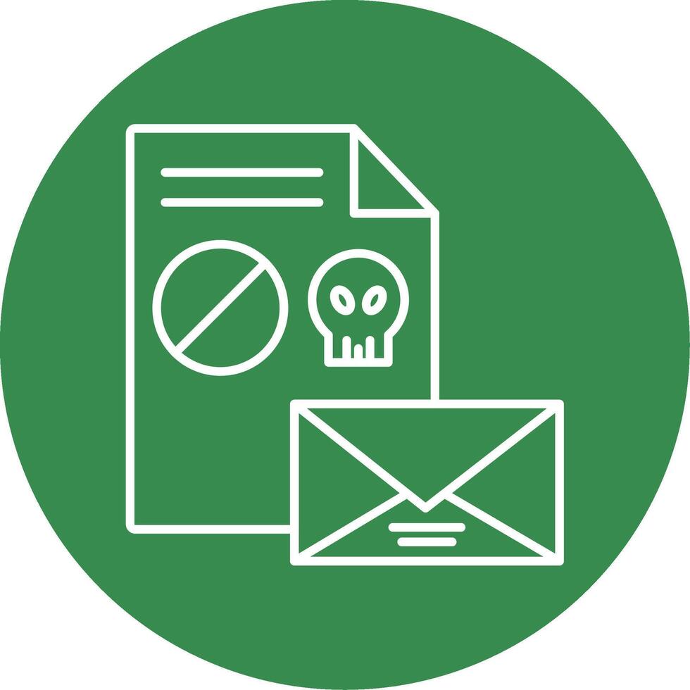 Spam Line Circle color Icon vector