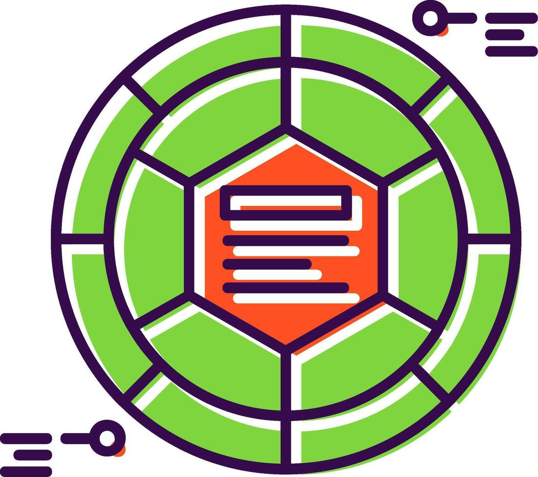 Infographic elements Filled Icon vector
