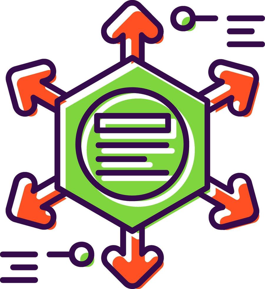 Diagram Filled Icon vector