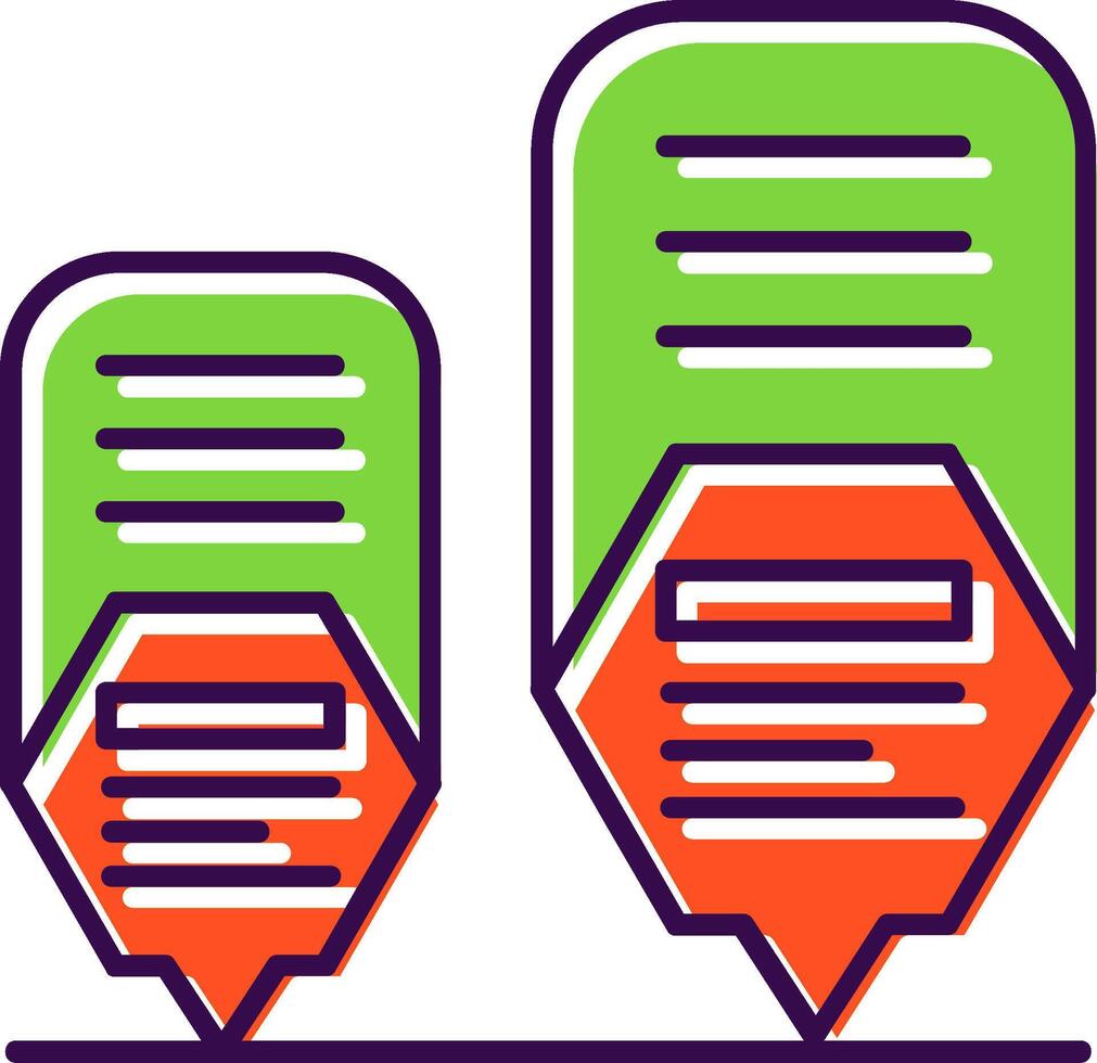 Infographic elements Filled Icon vector