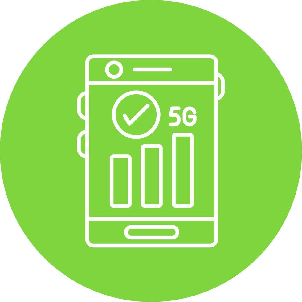 Good Signal Line Circle color Icon vector