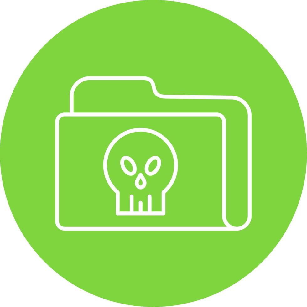 Folder Line Circle color Icon vector