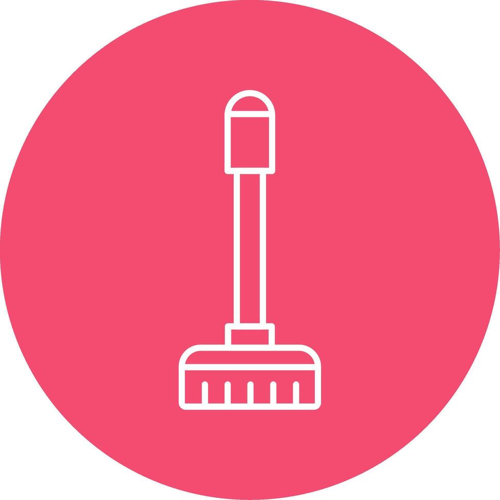 Floor Mop Line Circle color Icon vector