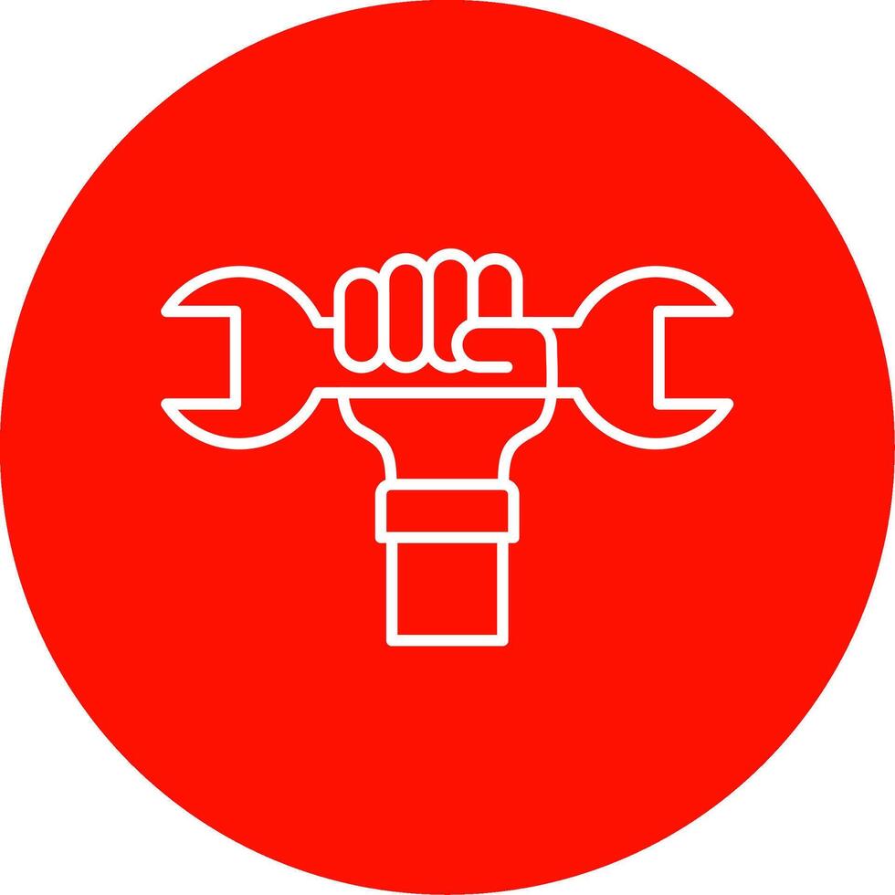 Labour Day Line Circle color Icon vector
