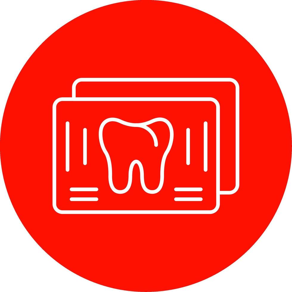 X Ray Line Circle color Icon vector