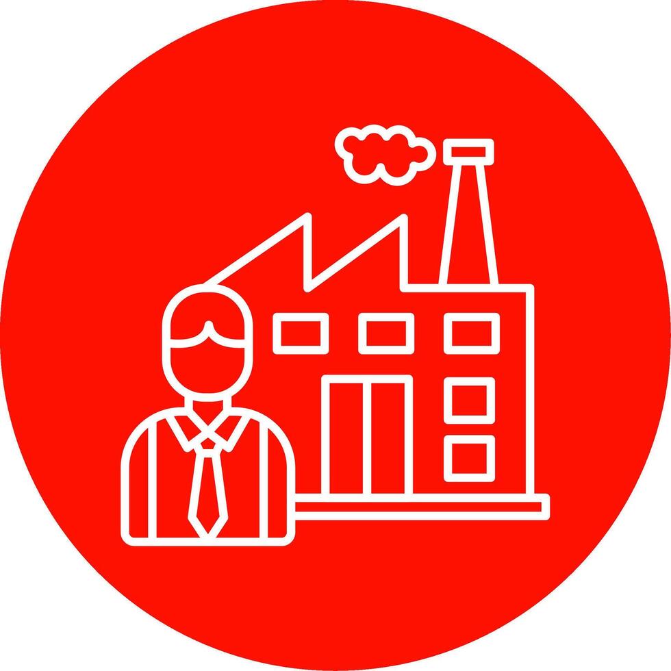 Employee Line Circle color Icon vector