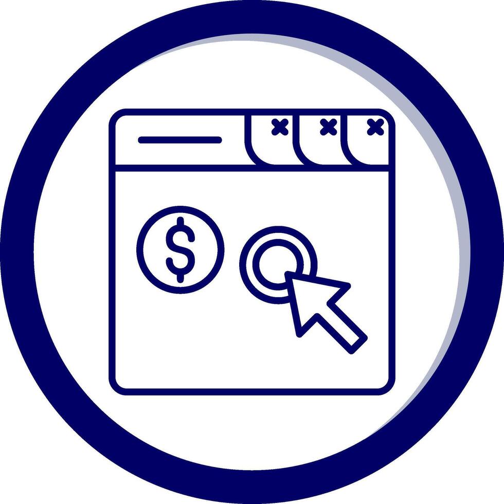 Pay Per Click Vector Icon