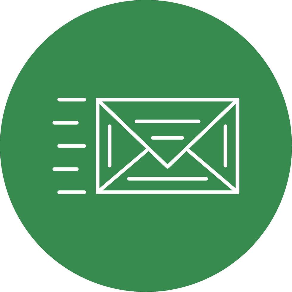 Mail Line Circle color Icon vector