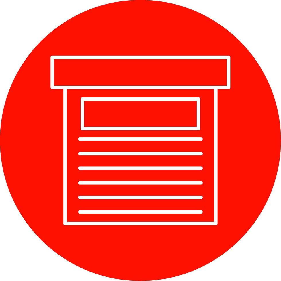 Storage Box Line Circle color Icon vector