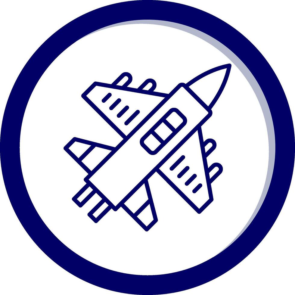 Military Aircraft Vector Icon