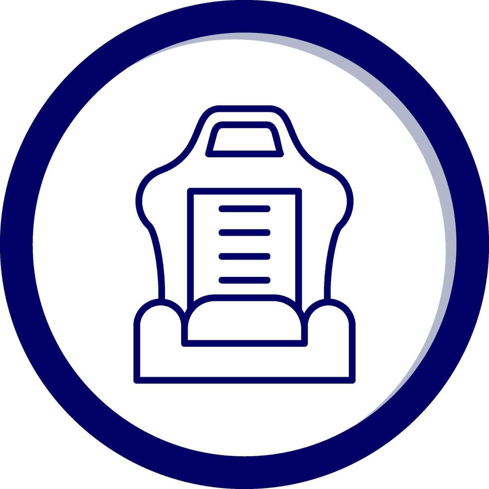 Car Seat Vector Icon