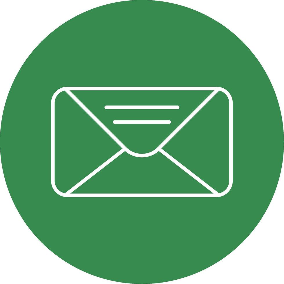 Mail Line Circle color Icon vector