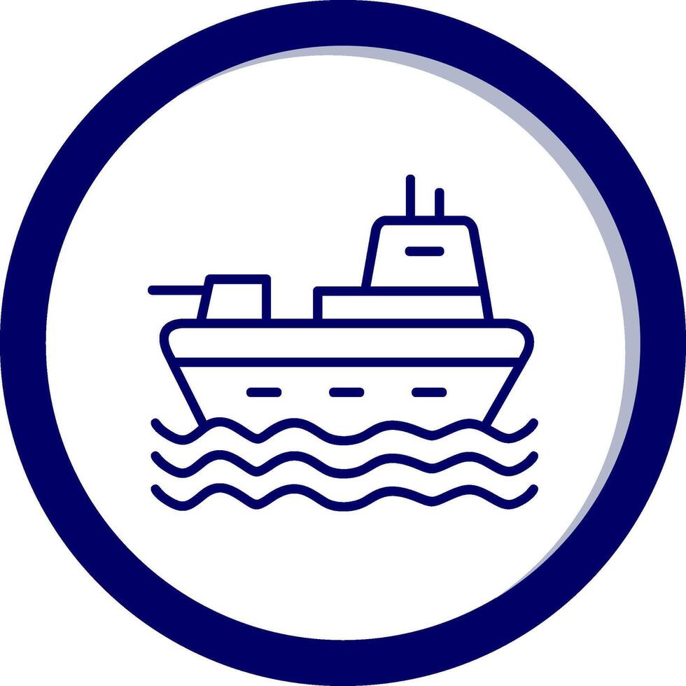 Military Ship Vector Icon
