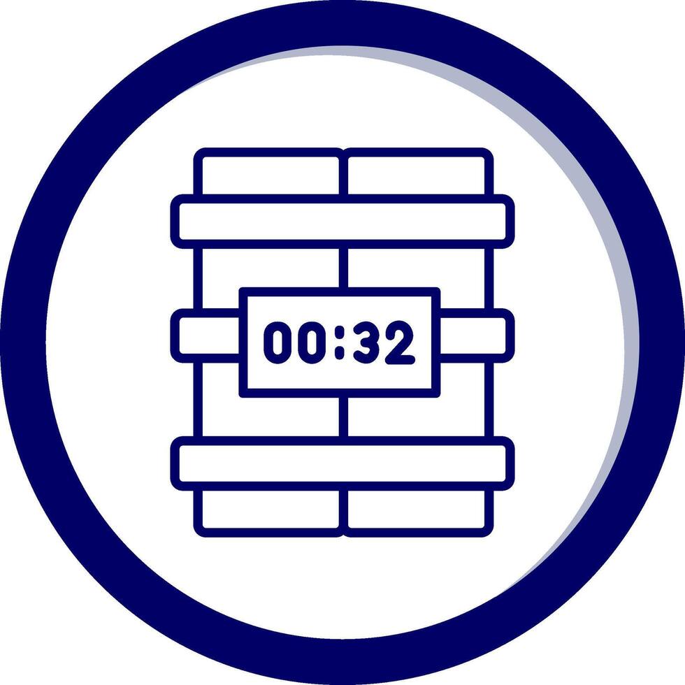 C4 Time Bomb Vector Icon