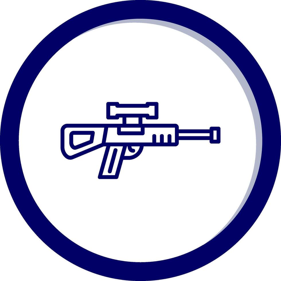 francotirador pistola vector icono