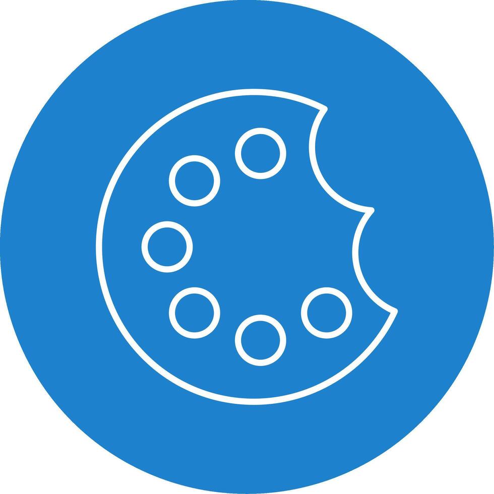 Painting Palette Line Circle color Icon vector