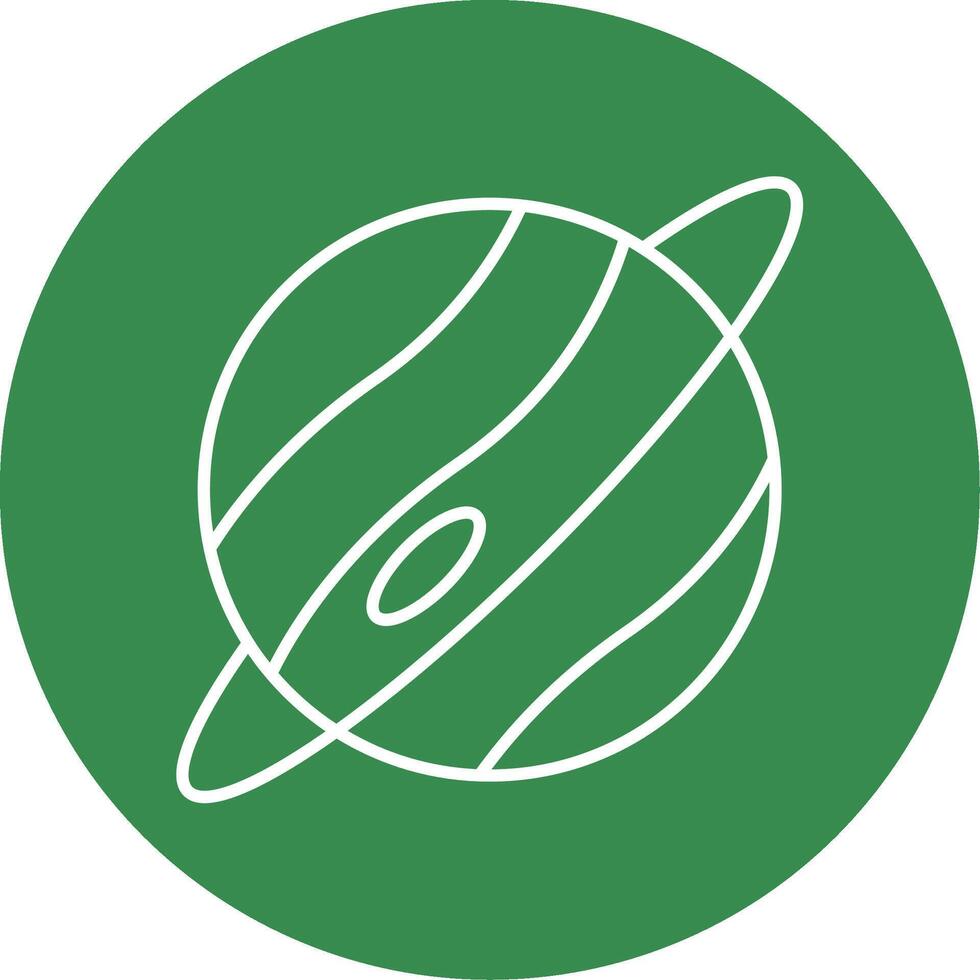 Planet Line Circle color Icon vector