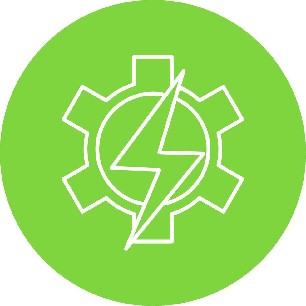 Setting Line Circle color Icon vector