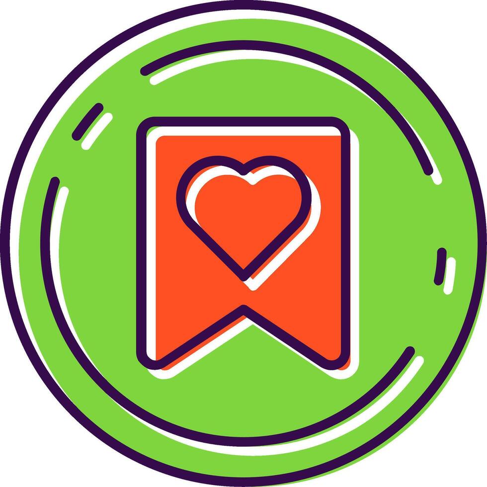 Favourite Filled Icon vector