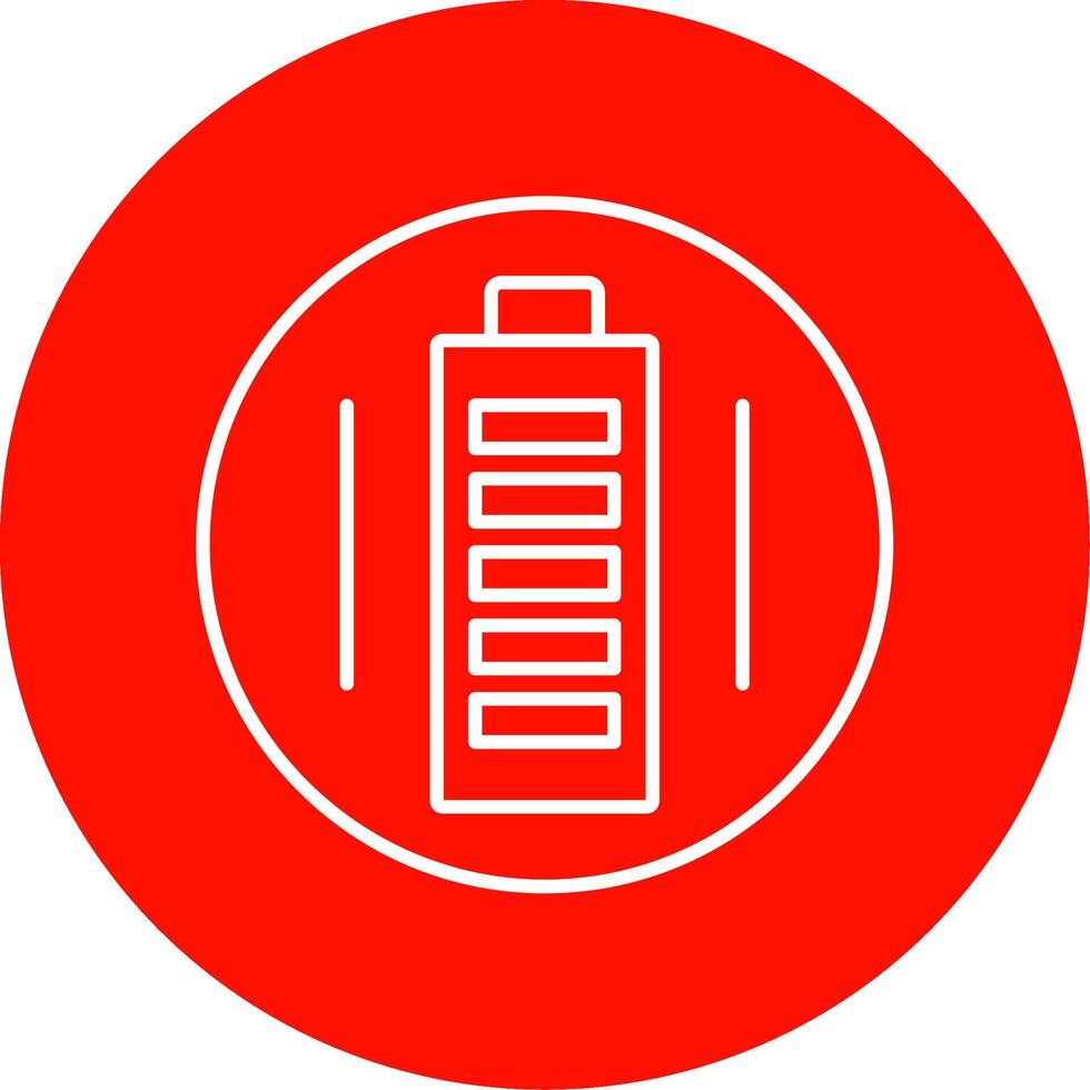 Battery Line Circle color Icon vector